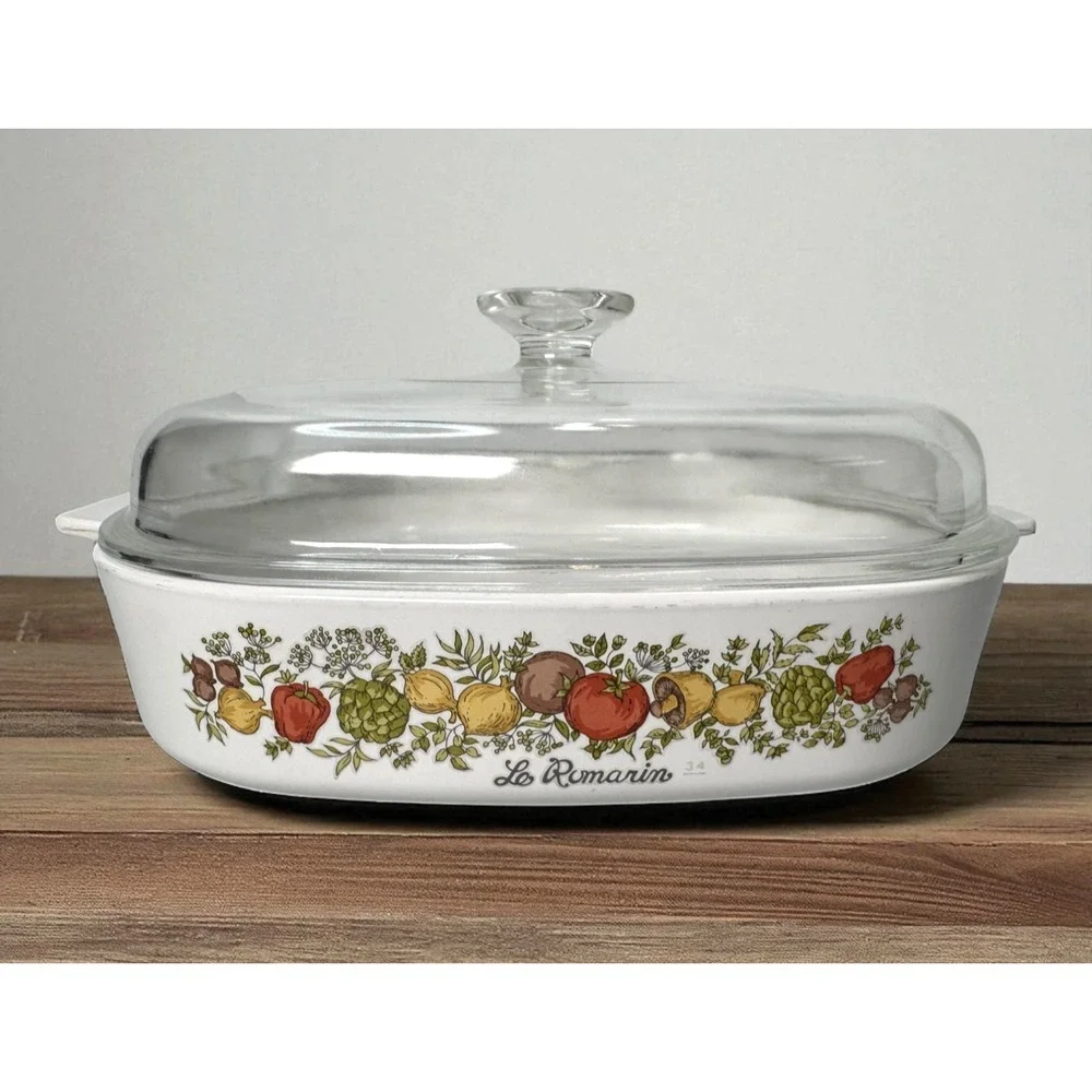 Corning Ware Le Romarin Casserole Dish 10-10-2 WithLid In Great Condition A-10-B